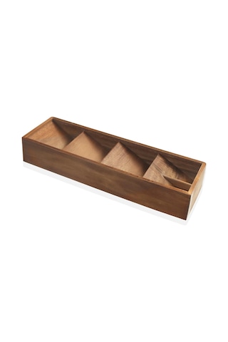 The Mia Natura Akasya Bölmeli Kaşıklık 40x12x6 Cm