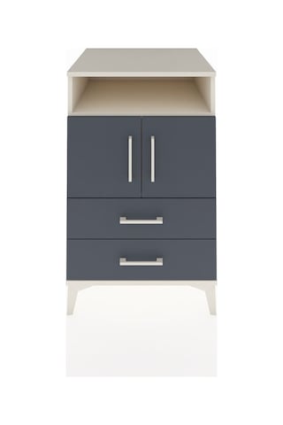 Kronos Komodin 2 Raflı 2 Çekmeceli 2 Kapaklı 60x59x96 Aytaşı-antrasit Aytası