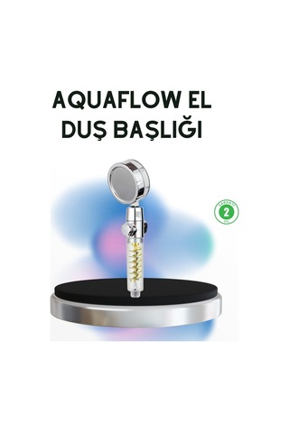 Start Stop Kontrollü El Duşu Basınçlı Su Tasarruflu Sağanak Yağmur Deneyimi Gümüş