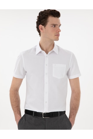 Pierre Cardin Erkek Beyaz Gömlek Kısa Kollu 50307003-vr013 Beyaz