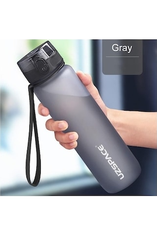 Uzspace FiftyFifty Softtouch Büyük Boy Tritan Su Matarası 28 CM 1 L