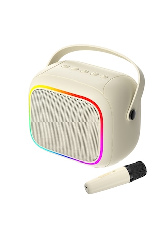 Havit Sk818bt Rgb Mikrofonlu Bluetooth Hoparlör - Mini - Bej