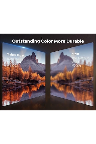 Yaber Pro Y9 15000Lümen 450 Ansı 1080P 5G Wifi Bluetooth Projektör