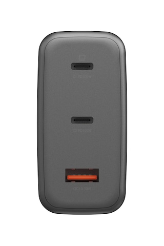 Ampcharge Gan100 2 Adet 100w Type-c Ve 30w Usb 3.0 Çıkışlı Hızlı Şarj Aleti - Koyu Gri