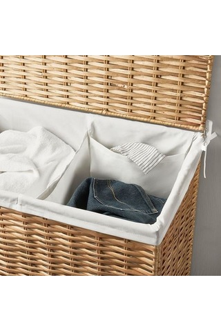 Ikea Nattgıbba Çamaşır Sepeti, Söğüt, 100 Lt Çok Renkli
