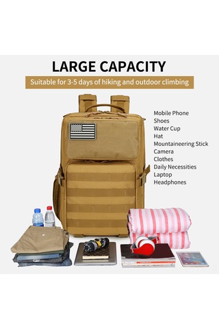 Dianziye Çok Amaçlı Sırt Çantası - Geniş Depolama, Dayanıklı Nylon, Outdoor Ve Günlük Kullanım İçin, 41x29x25 Cm Siyah