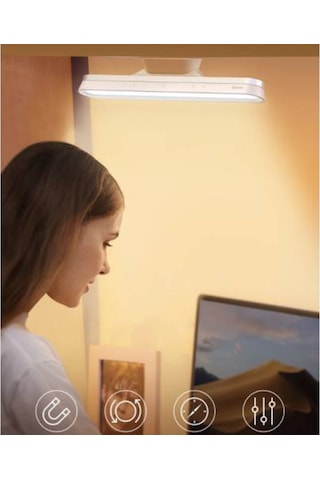 Baseus Ayarlanabilir 1800Mah Şarjlı Mıknatıslı Masa Lambası Dolap