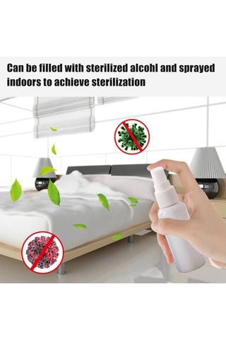 Symbee Pp Malzeme 50ml Taşınabilir Dezenfektan Sprey Flaske - Portatif Alkol Uygulama, Sağlıklı Koruma Beyaz