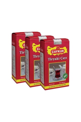 Çaykur Tiryaki Siyah Dökme Çay 3 x 1 KG