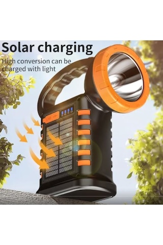 Wıson Ws-4343 Fonksiyonlu Solar Şarjlı Powerbanklı Kamp Lambası