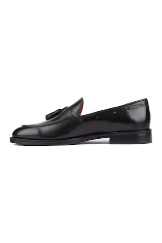 Shoetyle - Siyah Deri Püsküllü Erkek Klasik Ayakkabı 250-7951-834-siyah
