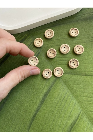 Siberiana Ahşap Düğmeler 13 Mm 10 Adet 398994910