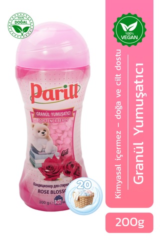 Parill Organik Vegan Granül Yumuşatıcı Gül Kokulu, 200g, Yerli Üretim Tekli