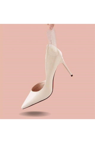 Yumuşatıcı Özellikli Topuk Ağrısını Gidermeye Yardımcı Çok Amaçlı Ortapedik İnce Tasarımlı Beyaz