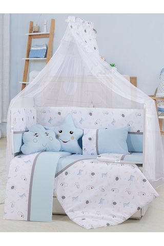 Aras Bebe Safari Uyku Seti 60 120 - Mavi