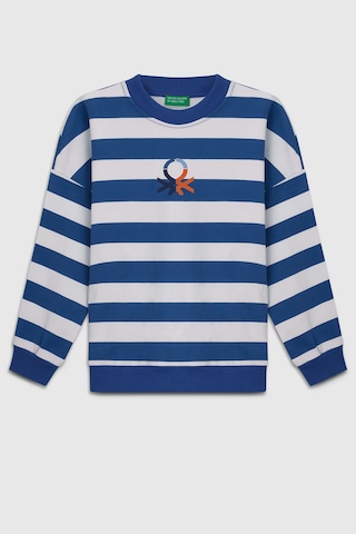 United Colors Of Benetton Erkek Çocuk Sweat Bntb23297 Mavi Çizgili Mavi Çizgili