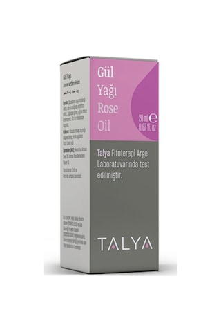 Talya Soğuk Sıkım %100 Saf ve Doğal Gül Yağı 20 ML