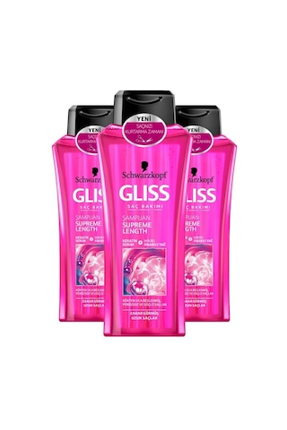 Gliss Supreme Length Şampuan 400 ml X3