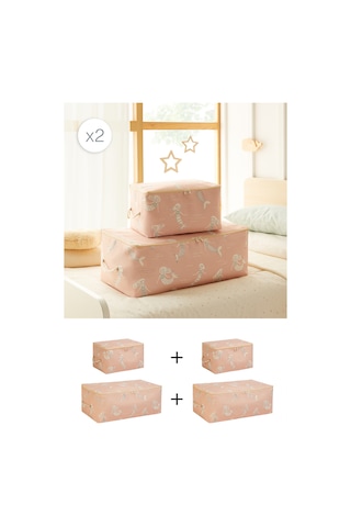 Ocean Home Textile 4'lü Çocuk Odası Deniz Kızı Hurç Set 2 Adet 30 X 22 X 18 / 2 Adet 52 X 28 X 21 Cm Pembe Ocean Home Textile 4'lü Çocuk Odası Deniz Kızı Hurç Set 2 Adet 30 X 22 X 18 / 2 Adet 52 X 28 X 21 Cm Pembe