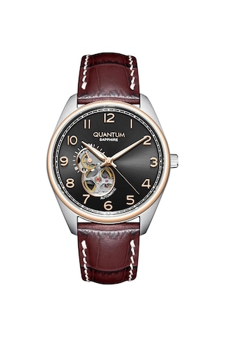 Quantum Qmg1241.352 Safir Cam Otomatik Erkek Kol Saati Metalik Gri