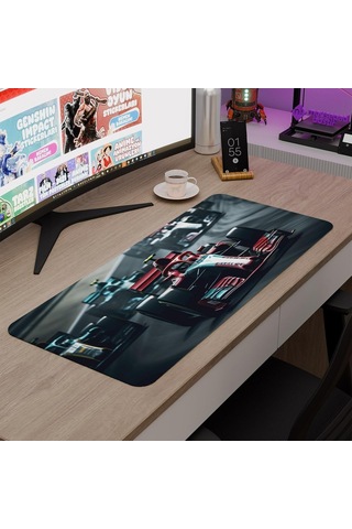 F1 Gaming Mouse Pad Kauçuk Kaymaz Taban Mousepad V3, 70x30 Xl