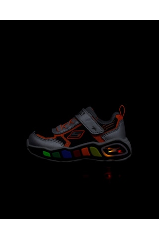 Skechers Play Scene - Storm Brights Küçük Erkek Çocuk Gri Spor Ayakkabı 407606n Slbk Gri
