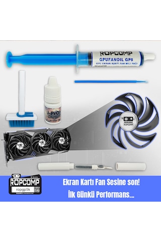 Ropcomp Gpufanoil Gpu Ekran Kartı Fan Bakım Kiti Gp5k