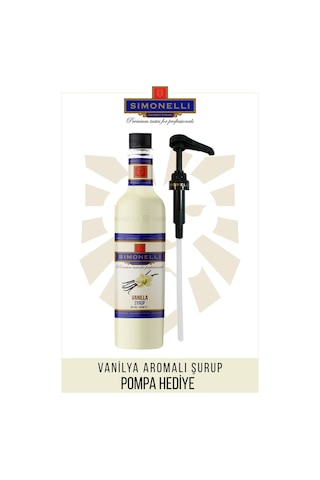 Simonelli Vanilya Kahve Şurubu 70 ML + Pompa