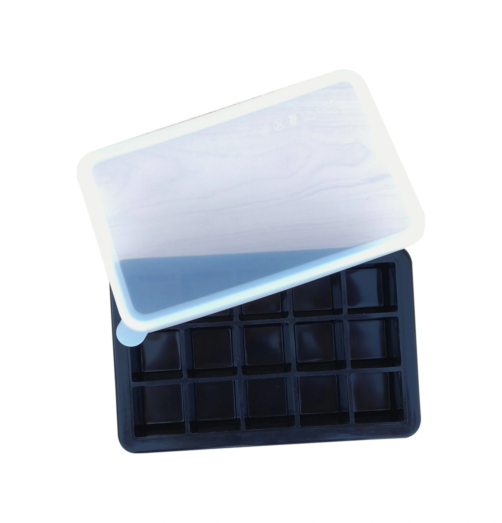 Padalink 15 Hücreli Silikon Buzluk Kalıbı, Çıkarılabilir Kapaklı, Kolay Buz Salımı, Yiyecek Dereceli, Ev Ve Restoran Kullanıma Uygun Çok Renkli