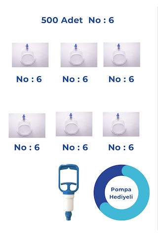 Kupasan 500 Adet 6 No Hacamat Kupası
