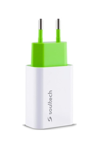 Soultech SC113B 2.1A Seyahat Şarjı + Type-C 2A USB Kablo