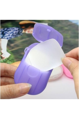 Büro Ev Ofis Yazlık Seyahati İçin 20adet Yaprak Tip Kağıt Sabunu Seti