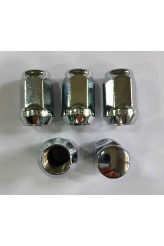 Bijon Somunu Krom Kaplı M14x1.5 - Aa 19mm Boy 35 Mm, 5adet Somun