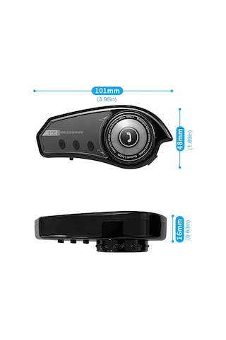 Bt35 Motosiklet Bluetooth Kulaklık Kask Interkom Kurye İçin Uygun