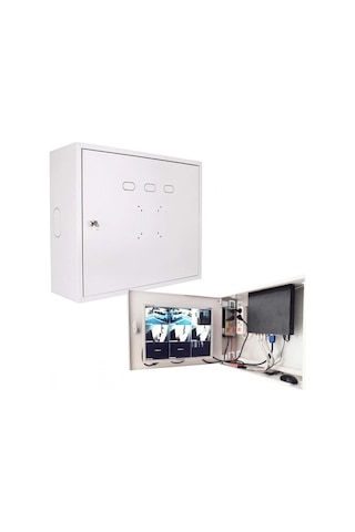 Network Box 45 55 17 Metal Dvr Nvr Monitör Büyük Boy Kabin Pano