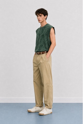 Respire Erkek Yıkamalı Tank Top Atlet Nefti
