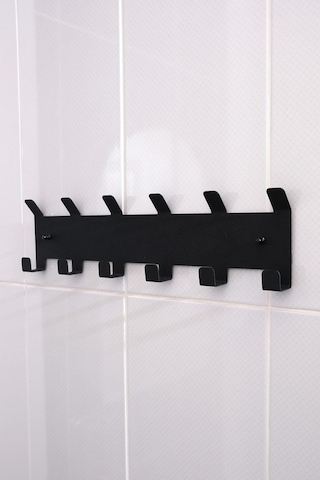 Risingmaber Metal Siyah Amerikan Kapı Arkası Yapışkanlı Askılık Banyo Askılık Ve Duvar Askısı Mt84s Genel