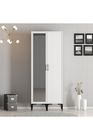 Variant Kumsal 2 Kapılı Rs Gardrop - Beyaz / Beyaz