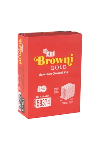 Eti Browni Gold Vişneli Kek 24 x 45 G