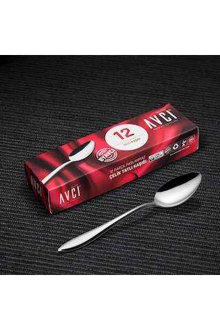 Avcı Elit 12 Adet Tatlı Kaşığı 18/10 Paslanmaz Çelik 2 Mm Genel