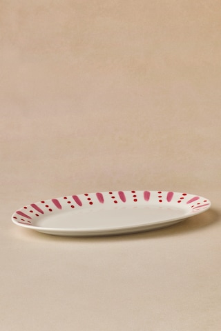 Karaca Cherry Time Kayık Tabak 30 Cm Kırmızı