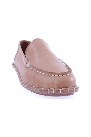 Dgn 603-23y Kadin Dikiş Detayli Loafer Ayakkabi 603-2109-R1755 Taba