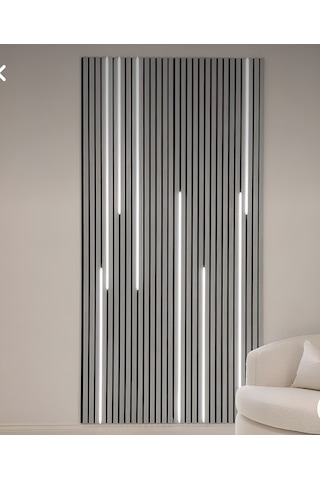 Özbir Mobilya Özbir Mobilya Gümüş Gri Akustik Duvar Paneli 100x28