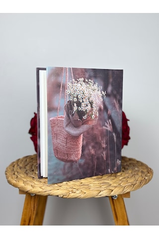 Rabsev Fotoğraf Albümü 10x15cm 200 Fotoğraf Kapasiteli Renkli Papatya Desenli Anı Albümü
