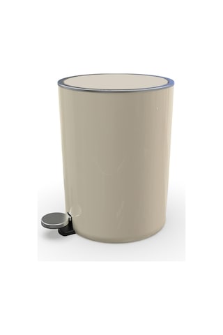Primanova Lenox Pedallı Çöp Kovası 5Litre Bej. Bej