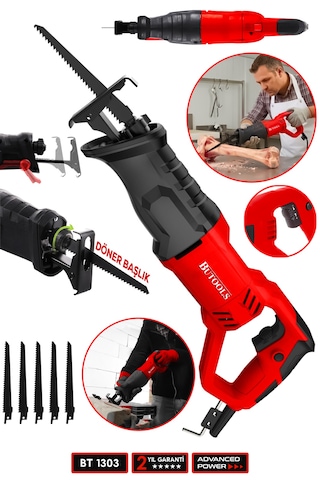 Butools ST-12 9000 Xdrive Tilki Kuyruğu Testere Makinesi Kırmızı
