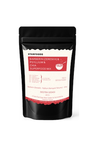 Barberin & Psyllium & Chia Superfood Mix No: 3 Food Destek Gıdası Chia Tohumu Diğer