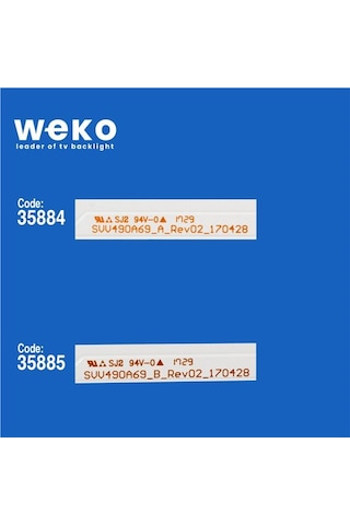 Wkset-5250 35884x6 35885x2 Svv490a69 8 Adet Led Bar 6lens Tvnizi Açıp İçindeki Led Barla Birebir Aynısı Olduğunu Görmeden Almayınız. Sonrasında İade Almamaktayız.