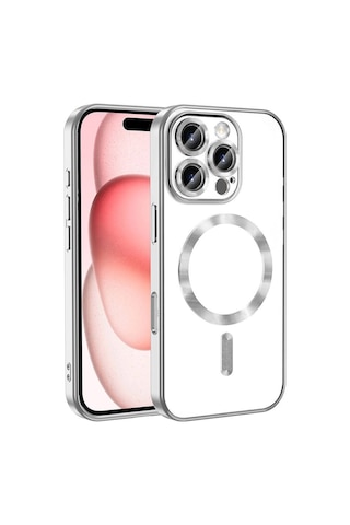 Zore Apple Uyumlu iPhone 16 Pro Kılıf Kamera Korumalı Magsafe Wireless Şarj Özellikli Demre Ka Titanyum