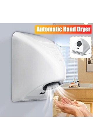 Bloomnest Lebıhmurah Bf1151 800w Otomatik Kızılötesi Sensörlü Ticari El Kurutma Makinesi Ev Otel Banyo- Beyaz